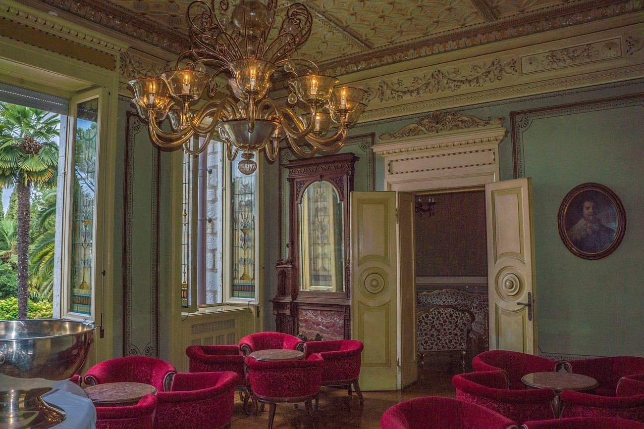 Luxury interior design of ballroom