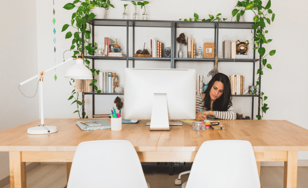 Small office cabin interior design